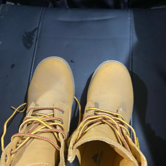Yellow Lace-Up Boots - Picture 2 of 13